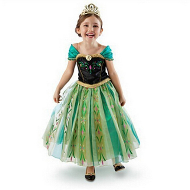 F68003 Anna green Frozen Princess Costume